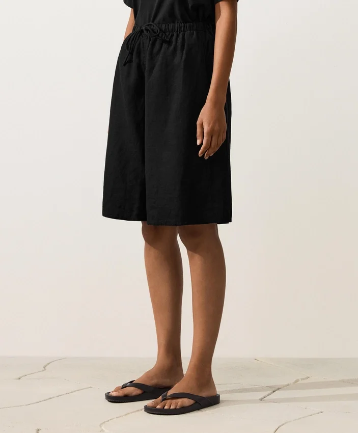 Pantaloni scurți tip bermuda midi din 100% in Pantaloni scurți tip bermuda midi din 100% in