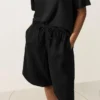 Pantaloni scurți tip bermuda midi din 100% in Pantaloni scurți tip bermuda midi din 100% in
