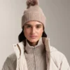 Pălărie din tricot cu pompon, din amestec de lână Pălărie din tricot cu pompon, din amestec de lână