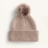 Pălărie din tricot cu pompon, din amestec de lână Pălărie din tricot cu pompon, din amestec de lână