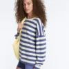 Pulover din tricot cu dungi Pulover din tricot cu dungi