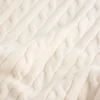 Pulover din tricot cu guler în V și mini-cabluri Pulover din tricot cu guler în V și mini-cabluri