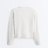 Pulover din tricot cu guler rotund Pulover din tricot cu guler rotund