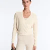 Pulover din tricot cu nervuri încrucișate Pulover din tricot cu nervuri încrucișate