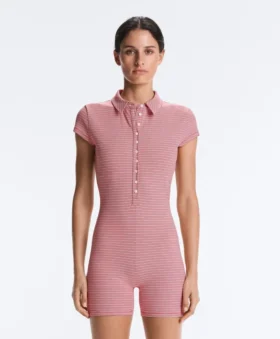 Salopeta de pantaloni scurți Comfortlux cu dungi