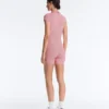 Salopeta de pantaloni scurți Comfortlux cu dungi Salopeta de pantaloni scurți Comfortlux cu dungi