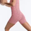 Salopeta de pantaloni scurți Comfortlux cu dungi Salopeta de pantaloni scurți Comfortlux cu dungi
