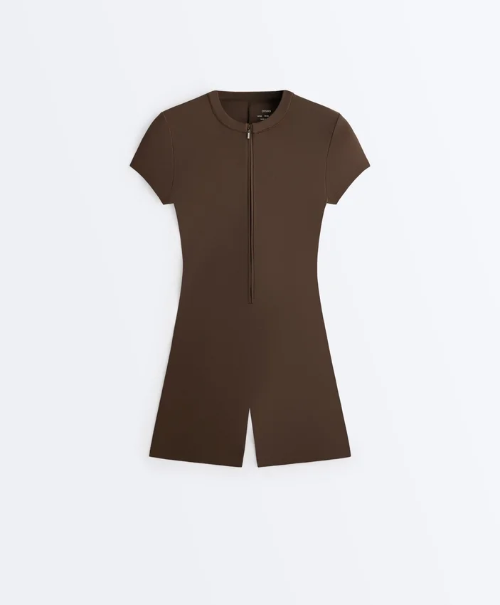 Salopeta de pantaloni scurți Comfortlux cu fermoar Salopeta de pantaloni scurți Comfortlux cu fermoar