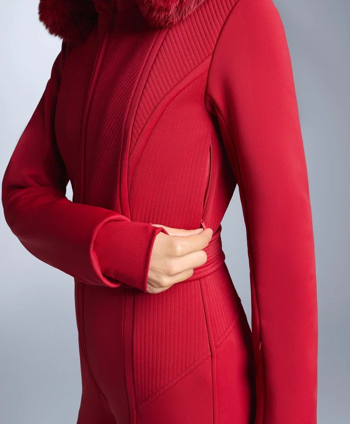Salopeta de schi elastică, ajustată, rezistentă la apă Salopeta de schi elastică, ajustată, rezistentă la apă