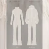 Salopeta de schi elastică, detașabilă, rezistentă la apă, 2 în 1 Salopeta de schi elastică, detașabilă, rezistentă la apă, 2 în 1