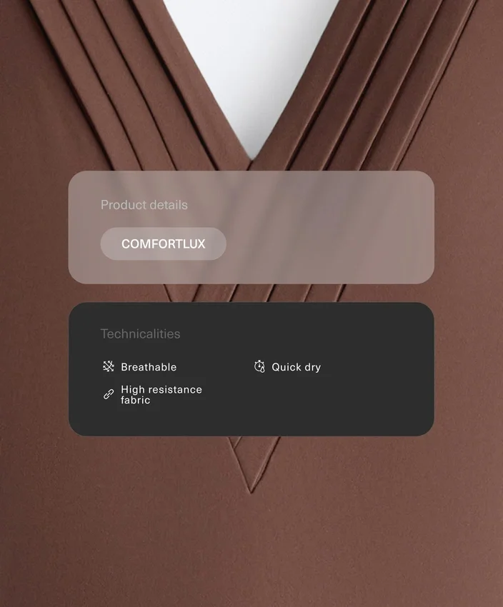 Salopete lungă plisată Comfortlux Salopete lungă plisată Comfortlux