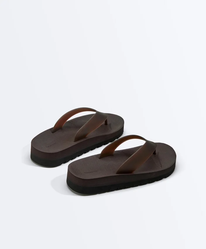 Sandale de plajă cu platformă Sandale de plajă cu platformă