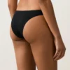 Slip de bikini cu talie înaltă și acoperire medie, cu decupaj în U Slip de bikini cu talie înaltă și acoperire medie, cu decupaj în U