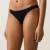 Slip de bikini cu talie înaltă și acoperire medie, cu decupaj în U Slip de bikini cu talie înaltă și acoperire medie, cu decupaj în U