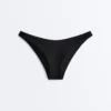 Slip de bikini cu talie înaltă și acoperire medie, cu decupaj în U Slip de bikini cu talie înaltă și acoperire medie, cu decupaj în U