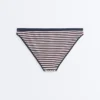 Slip de bikinis clasic cu dungi texturate Slip de bikinis clasic cu dungi texturate