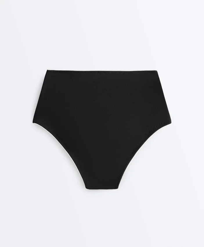 Slip de bikinis cu talie înaltă și bordură Slip de bikinis cu talie înaltă și bordură