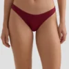 Slipuri braziliene cu decupaj în U din țesătură jacquard cu mini-carouri Slipuri braziliene cu decupaj în U din țesătură jacquard cu mini-carouri
