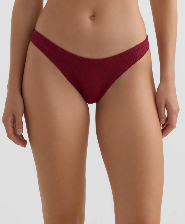Slipuri braziliene cu decupaj în U din țesătură jacquard cu mini-carouri Slipuri braziliene cu decupaj în U din țesătură jacquard cu mini-carouri