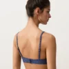 Sutien de bikini triunghiular în carouri Sutien de bikini triunghiular în carouri