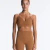 Sutien sport Comfortlux cu susținere medie și împletitură Sutien sport Comfortlux cu susținere medie și împletitură
