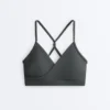 Sutien sport Comfortlux cu susținere medie și împletitură Sutien sport Comfortlux cu susținere medie și împletitură