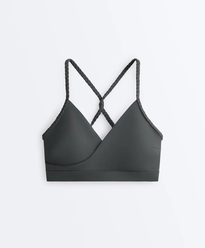 Sutien sport Comfortlux cu susținere medie și împletitură Sutien sport Comfortlux cu susținere medie și împletitură