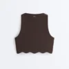 Sutien sport Compressive cu susținere medie și detalii ondulate Sutien sport Compressive cu susținere medie și detalii ondulate