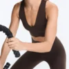 Sutien sport Compressive cu susținere medie și detalii ondulate Sutien sport Compressive cu susținere medie și detalii ondulate