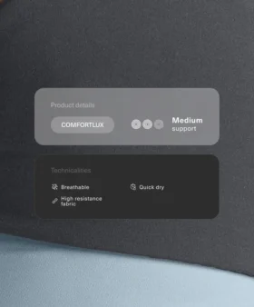 Sutiene sport Comfortlux cu susținere medie