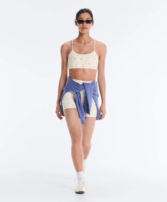 Sutiene sport Evermove cu susținere ușoară și imprimeu floral Sutiene sport Evermove cu susținere ușoară și imprimeu floral