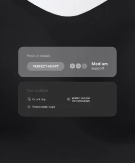 Sutiene sport Perfect-Adapt cu susținere medie și cupe Sutiene sport Perfect-Adapt cu susținere medie și cupe