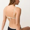 Top de bikini cu bordură contrastantă Top de bikini cu bordură contrastantă