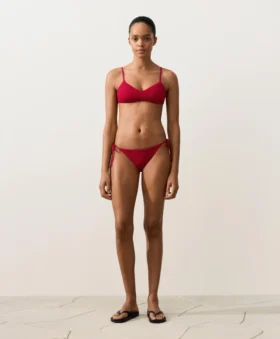Top de bikini cu textură tip waffle Top de bikini cu textură tip waffle