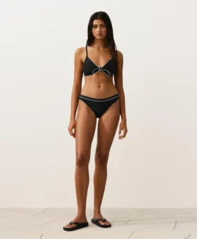 Chiloți clasici de bikini cu bordură