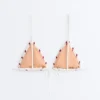 Top de bikini triunghiular cu dungi croșetate Top de bikini triunghiular cu dungi croșetate