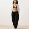 Top de bikini triunghiular cu imprimeu leopard Top de bikini triunghiular cu imprimeu leopard