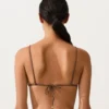 Top de bikini triunghiular cu mini buline Top de bikini triunghiular cu mini buline