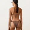 Top de bikini triunghiular cu mini buline Top de bikini triunghiular cu mini buline