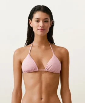 Topuri de bikini triunghiulare cu dungi Topuri de bikini triunghiulare cu dungi