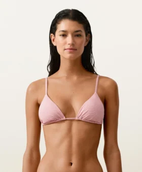 Topuri de bikini triunghiulare cu dungi Topuri de bikini triunghiulare cu dungi