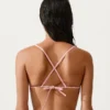 Topuri de bikini triunghiulare cu dungi Topuri de bikini triunghiulare cu dungi