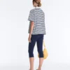 Tricou boxy cu mâneci scurte, guler polo și din amestec de bumbac Tricou boxy cu mâneci scurte, guler polo și din amestec de bumbac