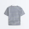 Tricou boxy cu mâneci scurte, guler polo și din amestec de bumbac Tricou boxy cu mâneci scurte, guler polo și din amestec de bumbac