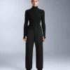 Tricou cu guler în V din tricot cu nervuri, strat de bază termic Tricou cu guler în V din tricot cu nervuri, strat de bază termic