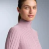 Tricou cu guler în V din tricot cu nervuri, strat de bază termic Tricou cu guler în V din tricot cu nervuri, strat de bază termic