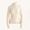 Tricou cu guler în V din tricot cu nervuri, strat de bază termic Tricou cu guler în V din tricot cu nervuri, strat de bază termic