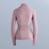 Tricou cu guler în V din tricot cu nervuri, strat de bază termic Tricou cu guler în V din tricot cu nervuri, strat de bază termic