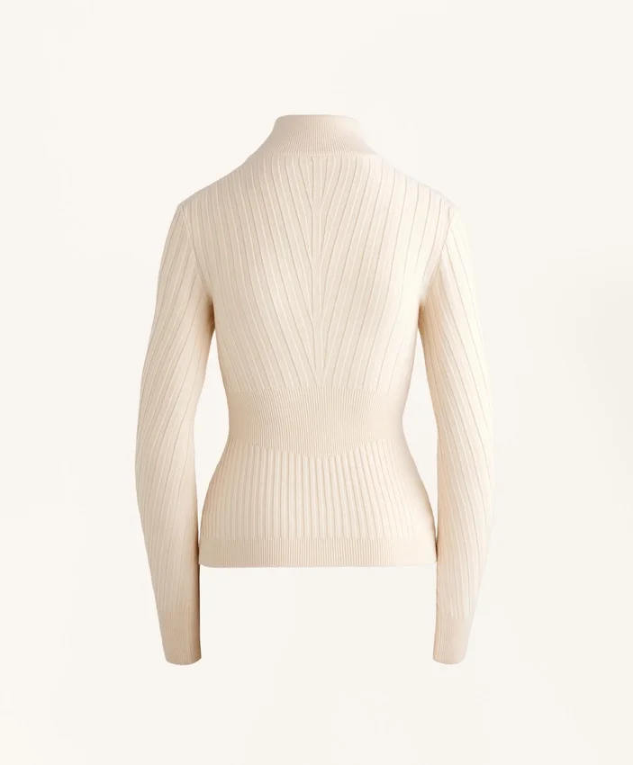 Tricou cu guler în V din tricot cu nervuri, strat de bază termic Tricou cu guler în V din tricot cu nervuri, strat de bază termic