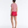 Tricou cu mâneci scurte din amestec de bumbac, cu croială regular și imprimeu cu dungi Tricou cu mâneci scurte din amestec de bumbac, cu croială regular și imprimeu cu dungi